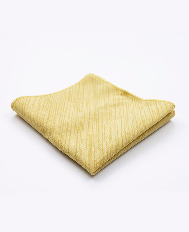Pañuelo de bolsillo Amarillo n°1 en Poliéster | Augustin - Unipap's