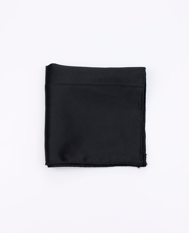 Pañuelo de bolsillo Negro en Poliéster «Anatole»