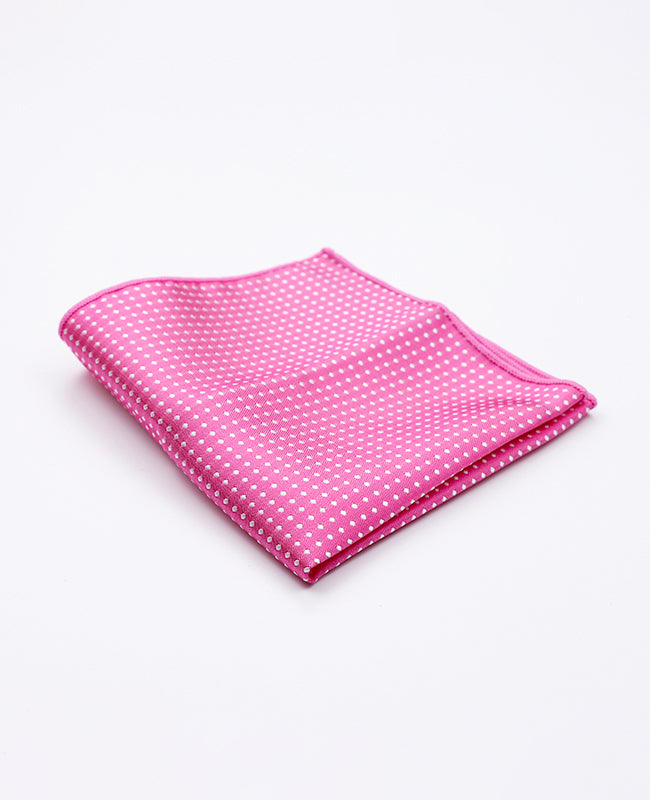 Pañuelo de bolsillo Rosa n°2 De Lunares en Poliéster «Louis»
