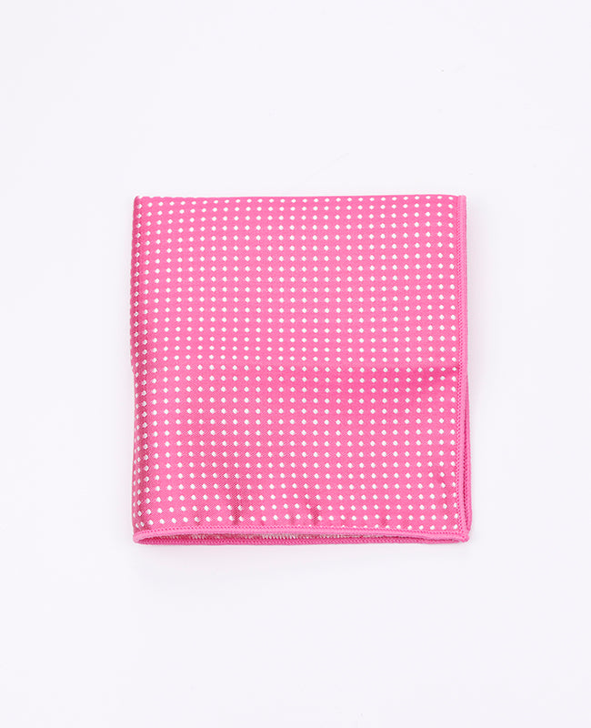 Pañuelo de bolsillo Rosa n°2 De Lunares en Poliéster «Louis»