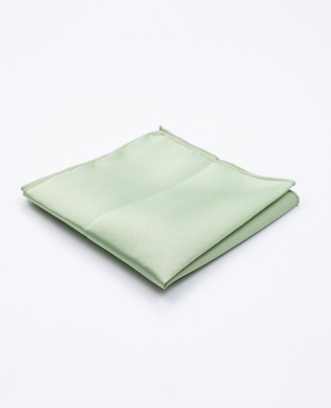 Pañuelo de bolsillo Verde n°1 en Poliéster «Anatole»