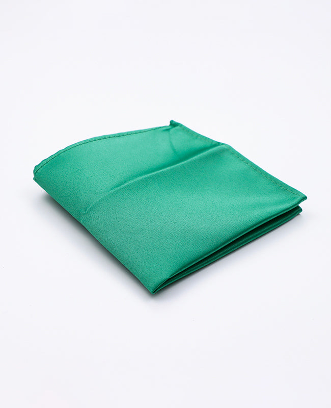 Pañuelo de bolsillo Verde n°3 en Poliéster «Anatole»