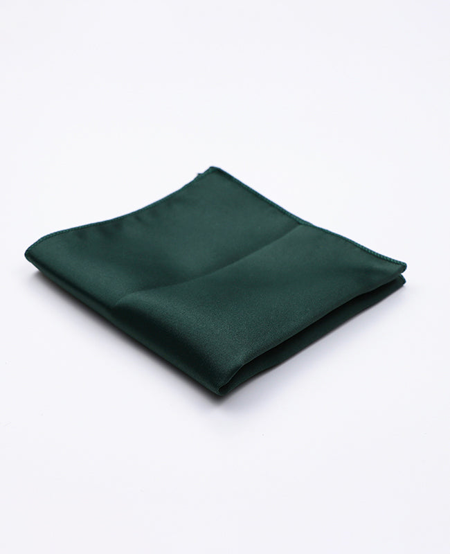 Pañuelo de bolsillo Verde n°4 en Poliéster «Anatole»