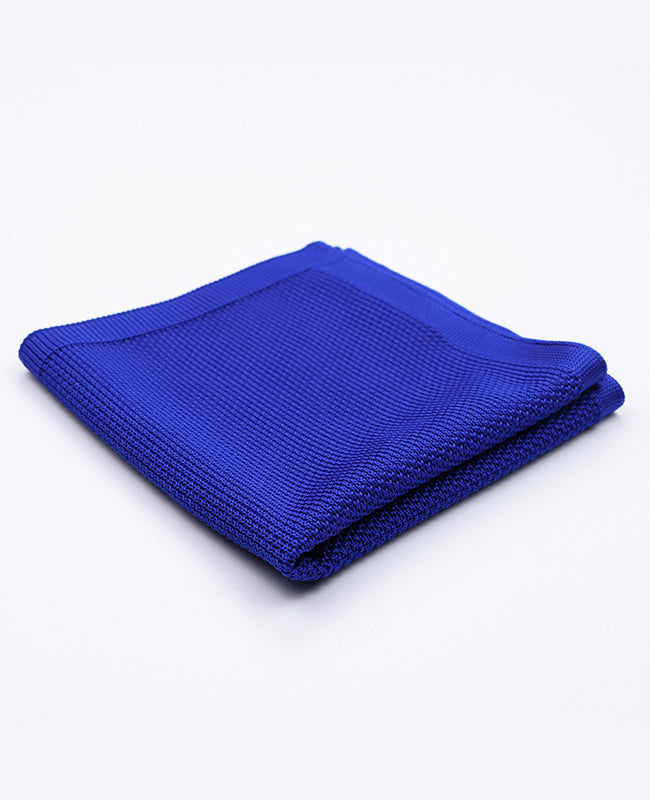 Pañuelo de bolsillo Azul n°1 en Punto «Léon»
