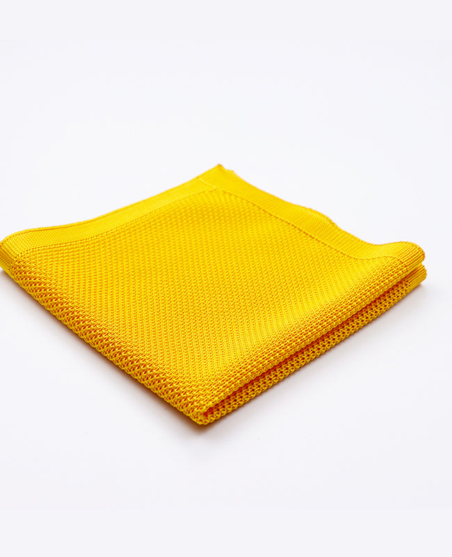 Pañuelo de bolsillo Amarillo de Punto «Léon»