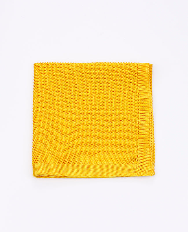 Pañuelo de bolsillo Amarillo de Punto «Léon»