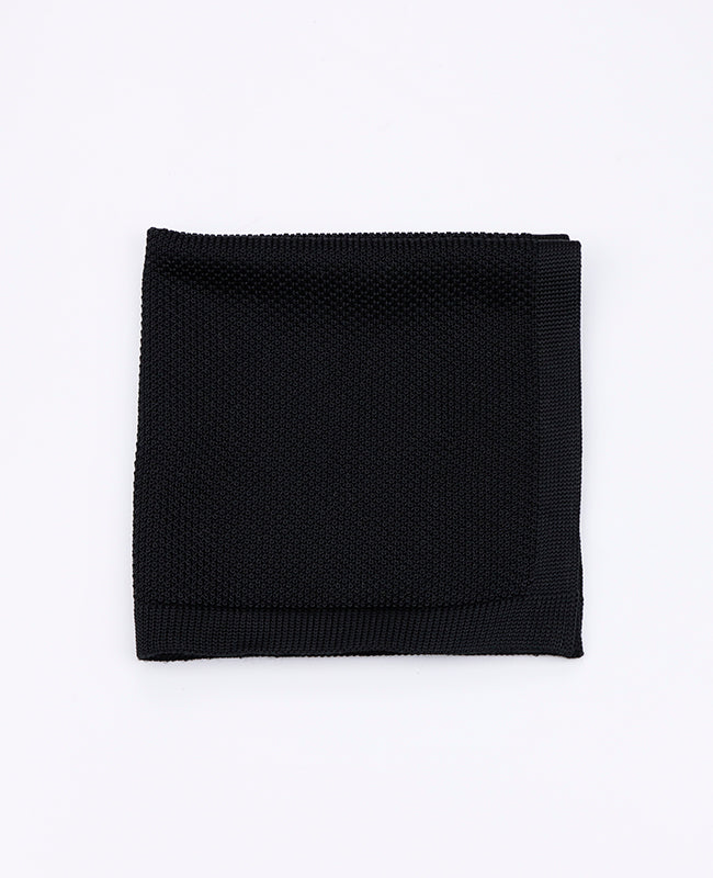 Pañuelo de bolsillo Negro en Punto «Léon»