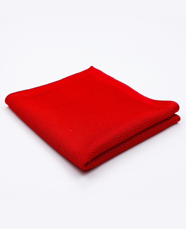 Pañuelo de bolsillo Rojo n°2 en Punto «Léon»
