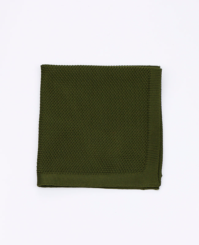 Pañuelo de bolsillo Verde n°2 en Punto «Léon»