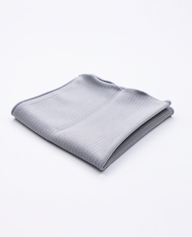 Pañuelo de bolsillo Gris en Terciopelo «Marius»