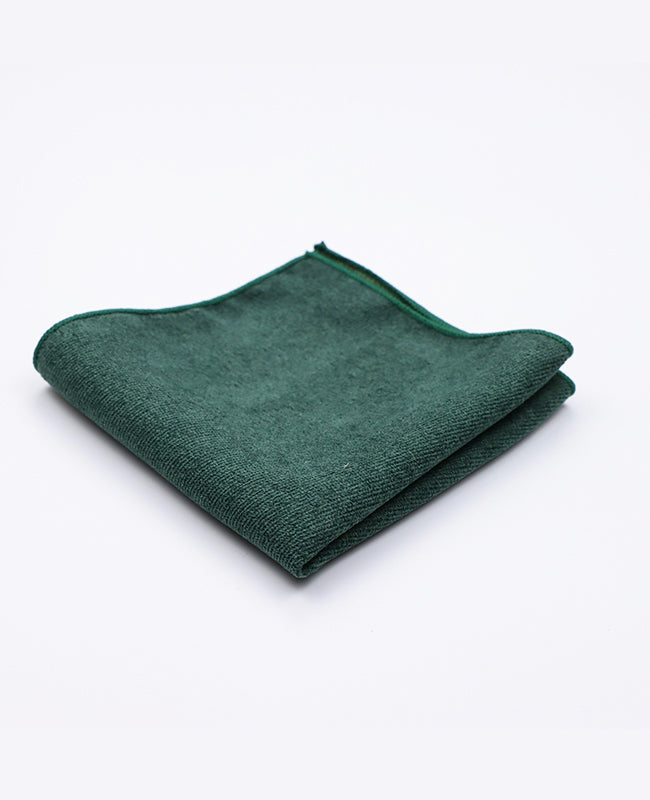 Pañuelo de bolsillo Verde n°1 en Efecto Terciopelo | Simon - Unipap's