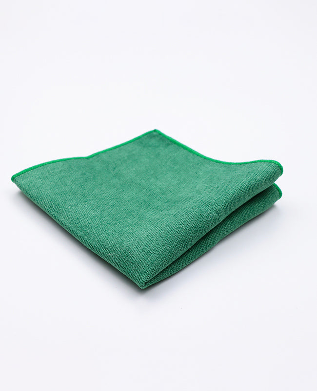 Pañuelo de bolsillo Verde n°3 en Efecto Terciopelo | Simon - Unipap's