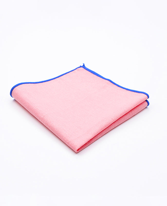 Pañuelo de bolsillo Rosa n°4 en Algodón «Edgard»