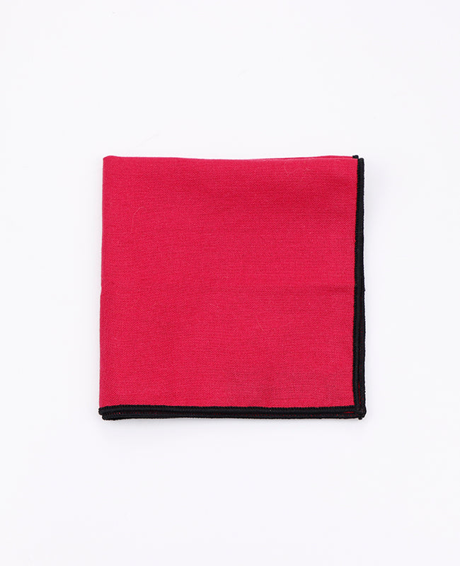 Pañuelo de bolsillo Rojo en Algodón «Edgard»