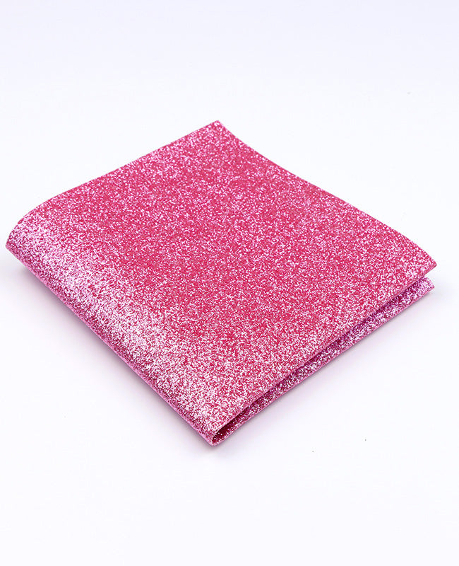 Pañuelo de bolsillo con Lentejuelas Rosa n°2 en Poliéster «Olive»