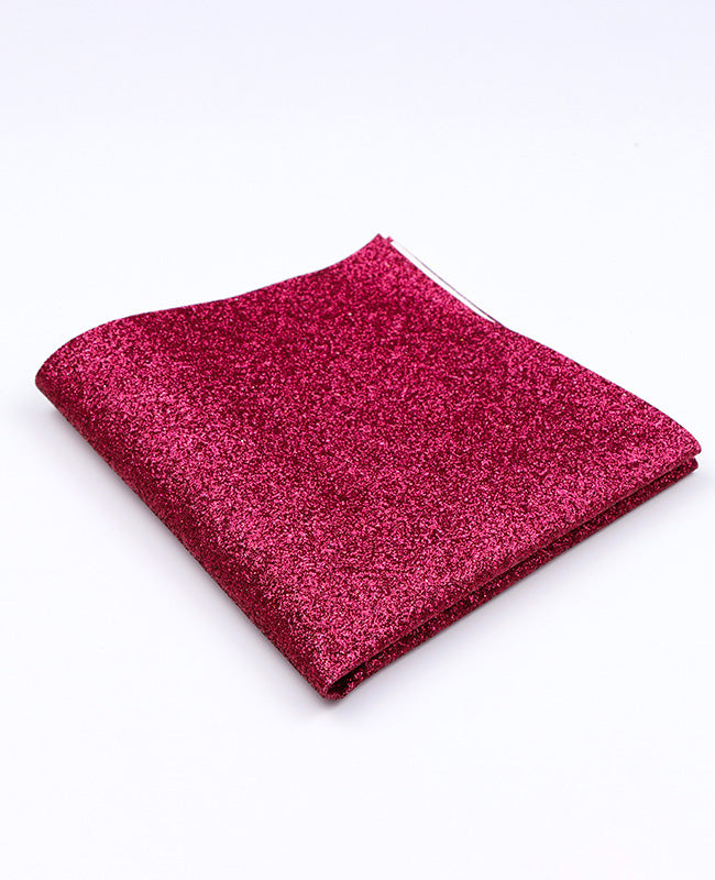 Pañuelo de bolsillo con Lentejuelas Rojo n°1 en Poliéster «Olive»
