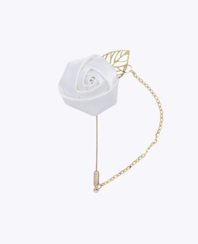 Ojal floral Blanco Hombre «Alfred»