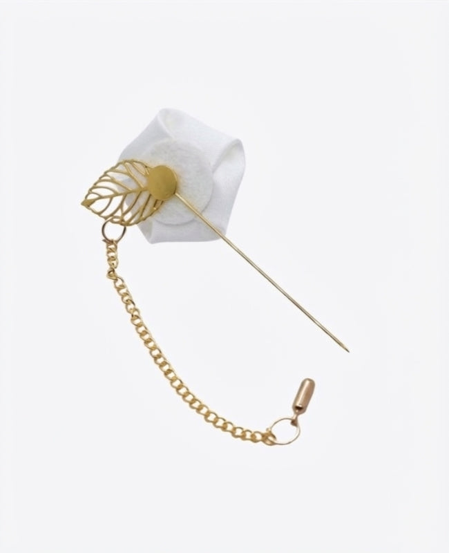 Ojal floral Blanco Hombre «Alfred»
