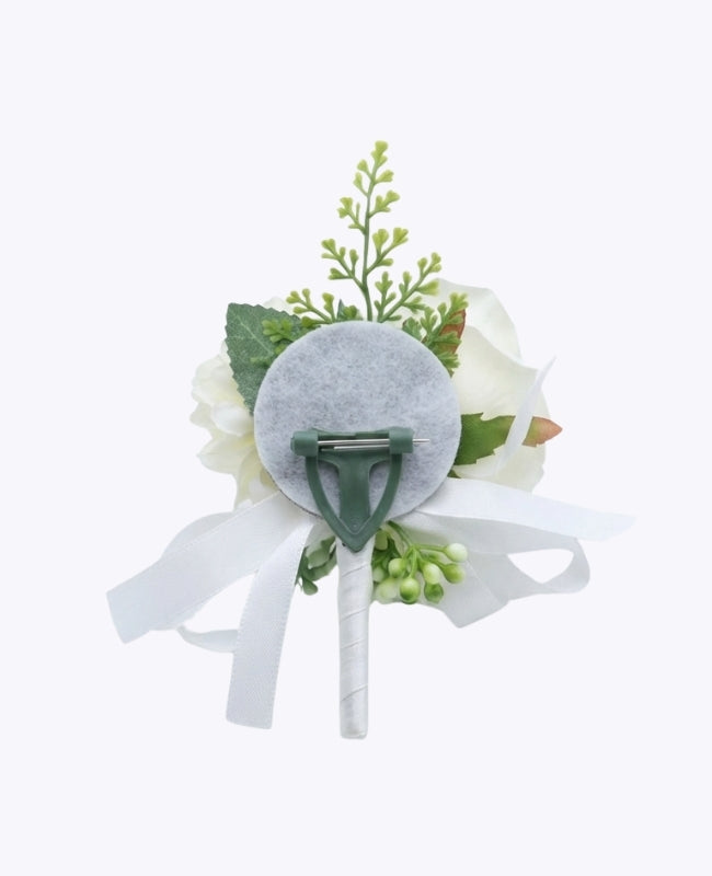Ojal floral Blanco Hombre «Valentin»