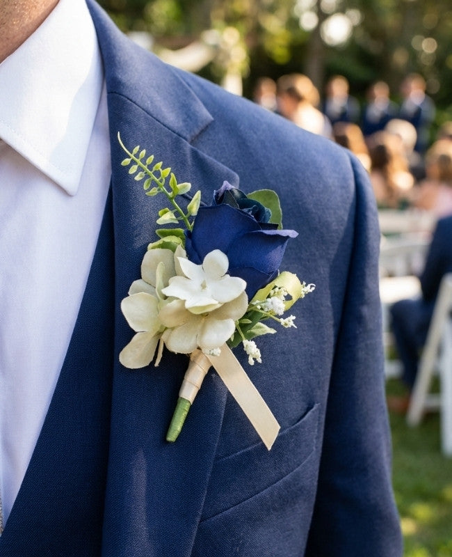 Ojal floral Flor Azul Hombre «Gabriel»