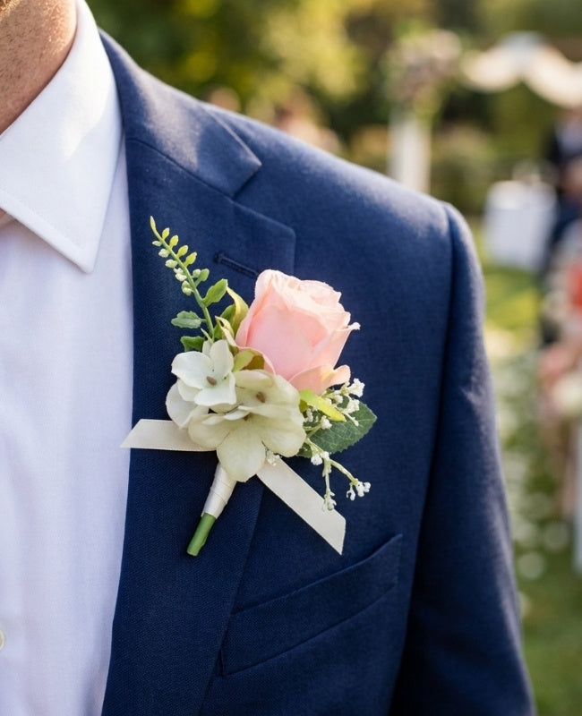 Ojal floral Rosa Hombre «Gabriel»