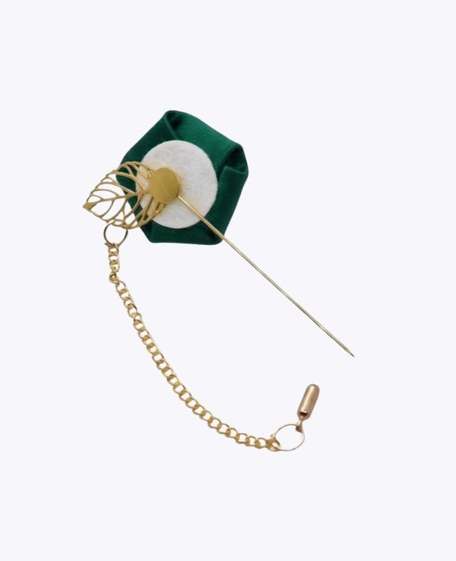 Ojal floral Verde Hombre «Alfred»