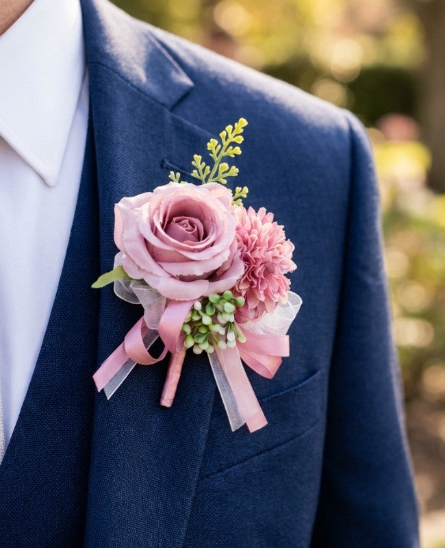 Ojal floral Flor Violeta Hombre «Valentin»