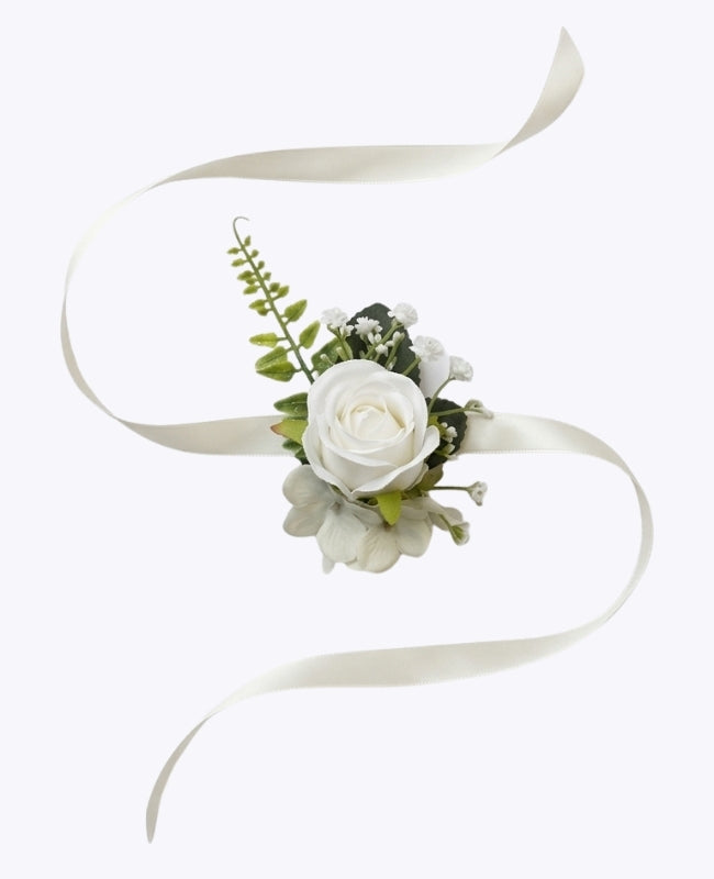 Pulsera Flor Blanco Mujer "Gabriel"