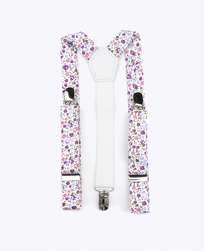 Tirantes Niños Liberty Violeta en Algodón «Gaspard»