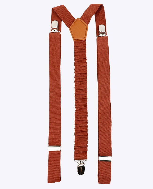 Tirantes Hombre Terracota en Algodón «Ferdinand»