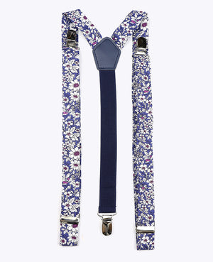 Tirantes Hombre Liberty Azul n°1 en Algodón «Clovis»