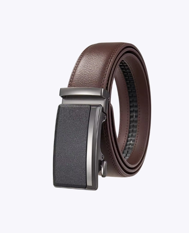 Ceinture Homme Marron en Cuir Sans Trou "Marceau"