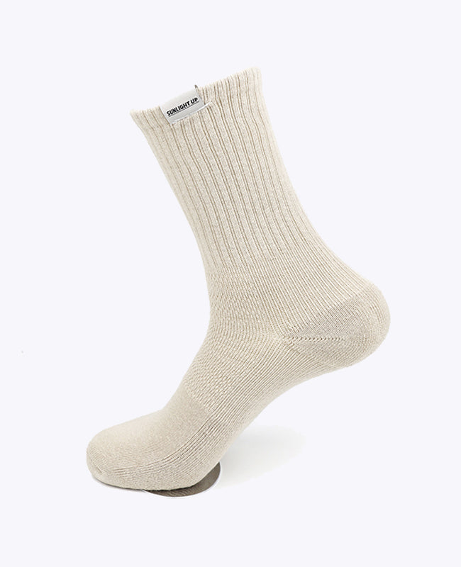 Calcetines Beige n°1 Hombre en Algodón «Maurice»