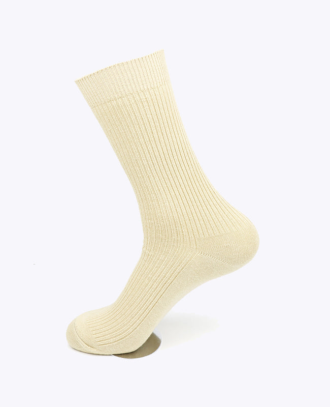 Calcetines Hombre Beige n°2 en Algodón «Maurice»