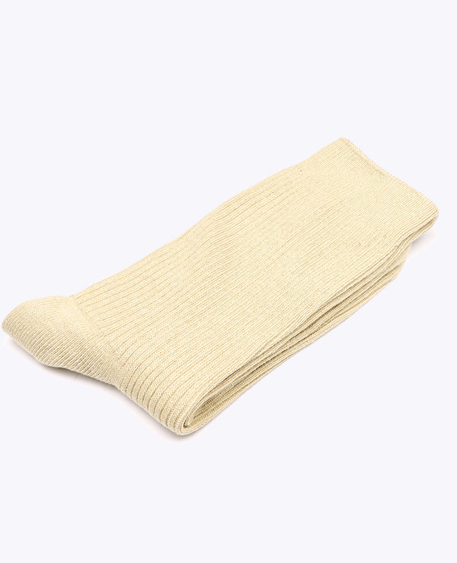 Calcetines Hombre Beige n°2 en Algodón «Maurice»