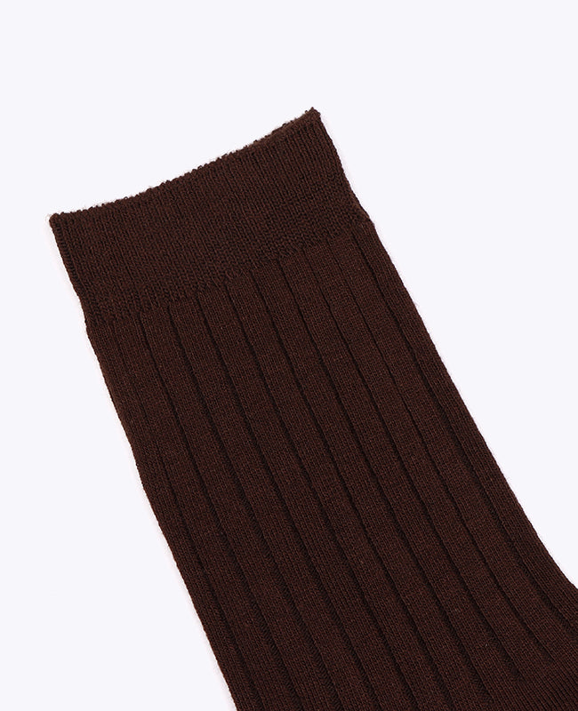 Calcetines Hombre Marrón n°2 en Algodón «Maurice»