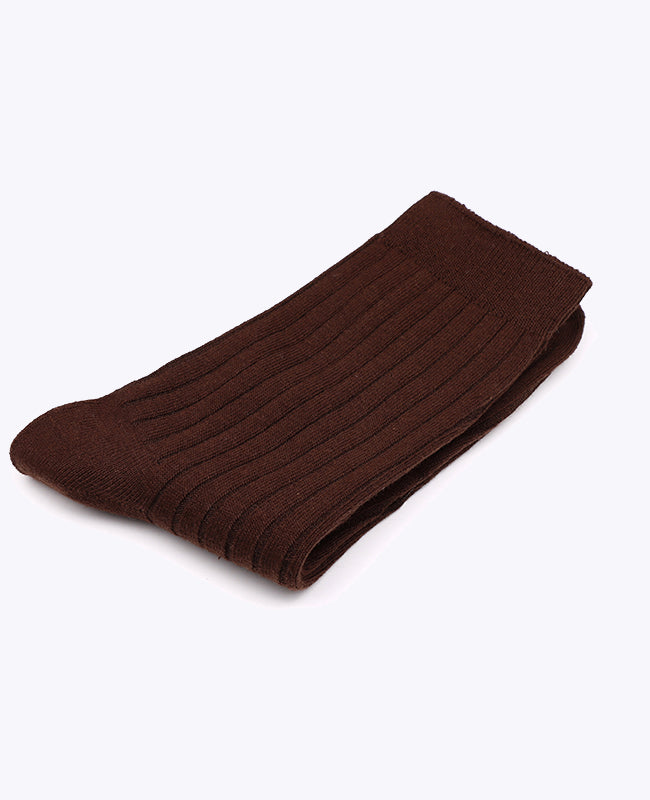 Calcetines Hombre Marrón n°2 en Algodón «Maurice»