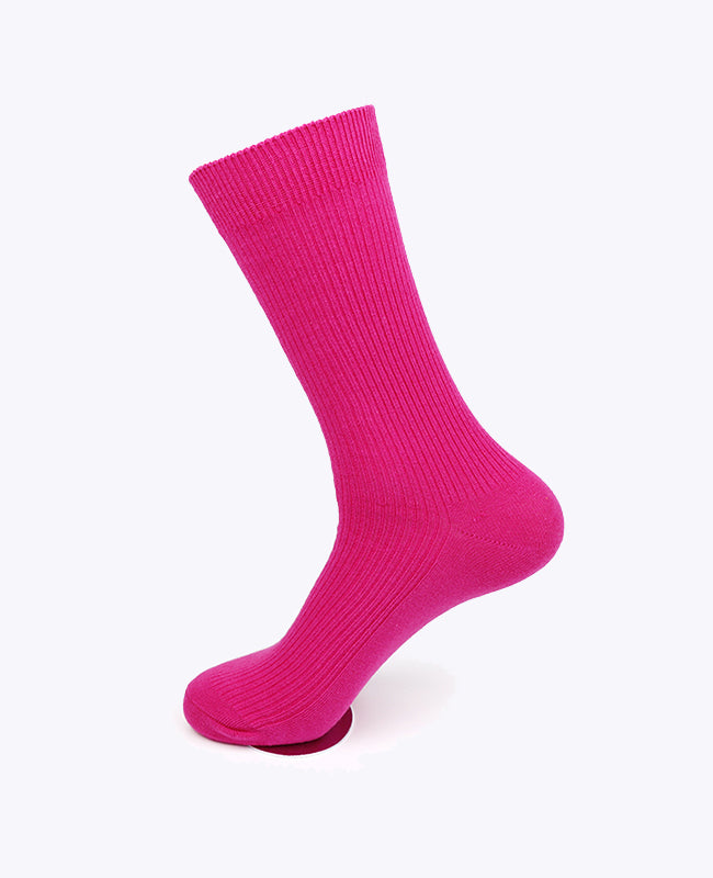 Calcetines Hombre Rosa n°2 en Algodón «Maurice»
