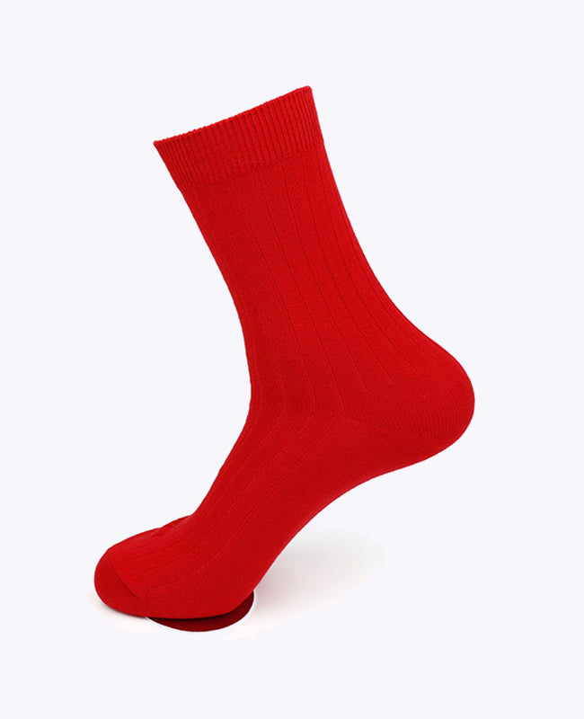 Calcetines Hombre Rojo n°1 en Algodón «Maurice»