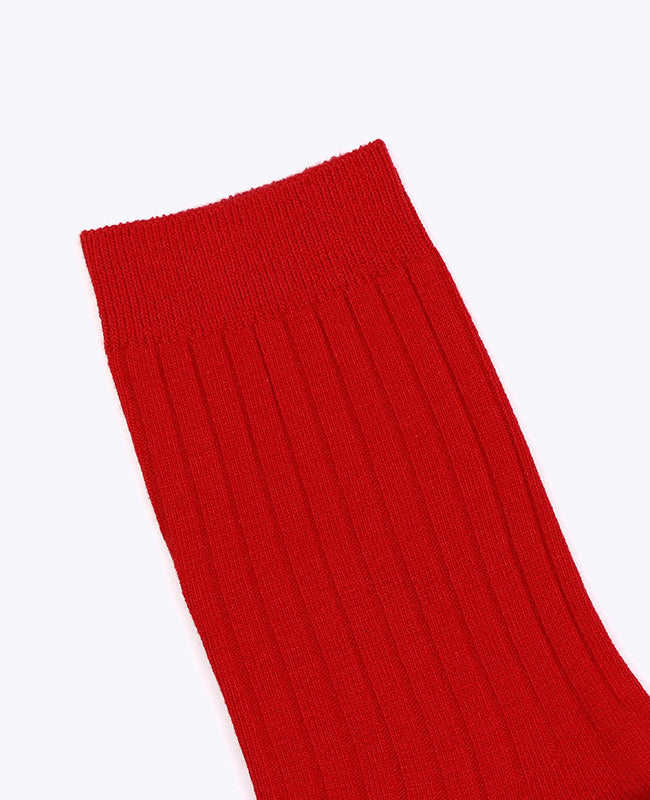 Calcetines Hombre Rojo n°1 en Algodón «Maurice»