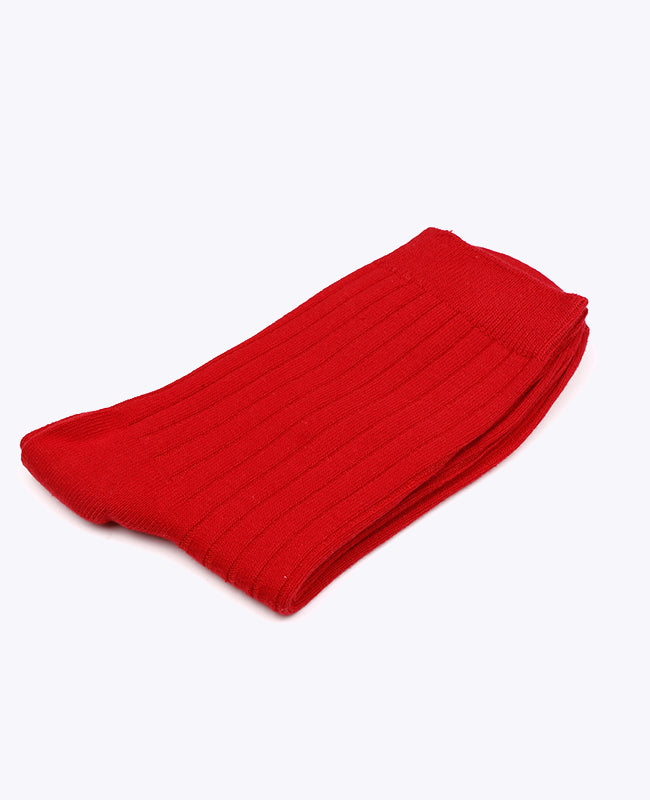Calcetines Hombre Rojo n°1 en Algodón «Maurice»
