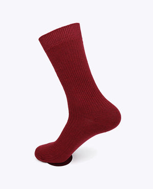 Calcetines Hombre Rojo n°2 en Algodón «Maurice»