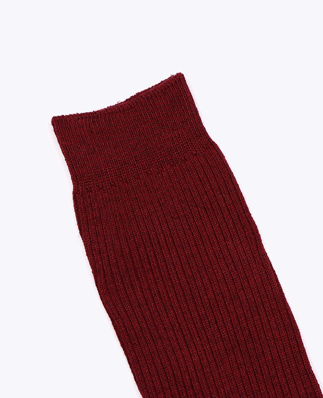 Calcetines Hombre Rojo n°2 en Algodón «Maurice»