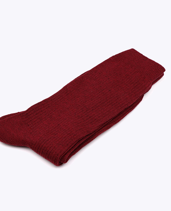 Calcetines Hombre Rojo n°2 en Algodón «Maurice»