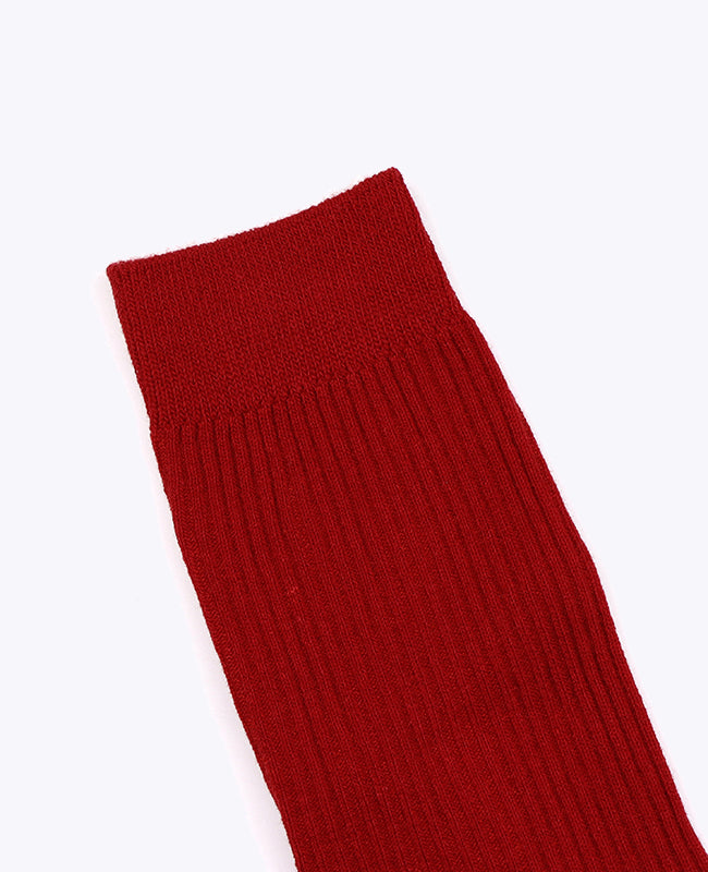 Calcetines Hombre Rojo n°3 en Algodón «Maurice»