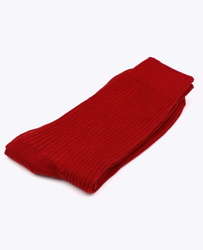 Calcetines Hombre Rojo n°3 en Algodón «Maurice»