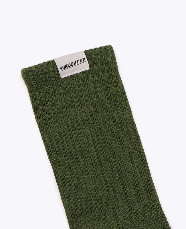 Calcetines Hombre Verde n°3 en Algodón «Maurice»