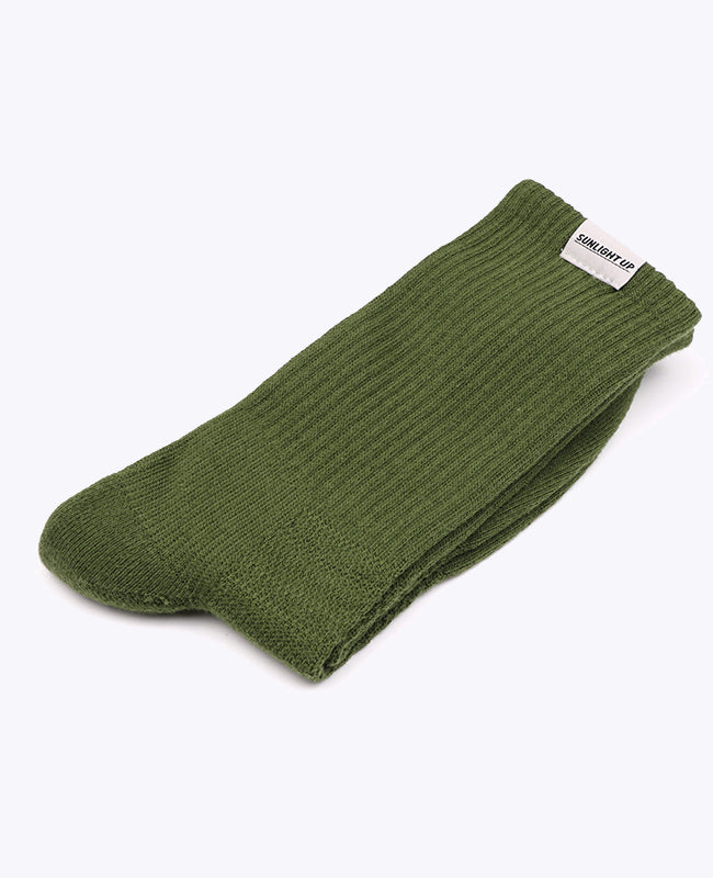 Calcetines Hombre Verde n°3 en Algodón «Maurice»