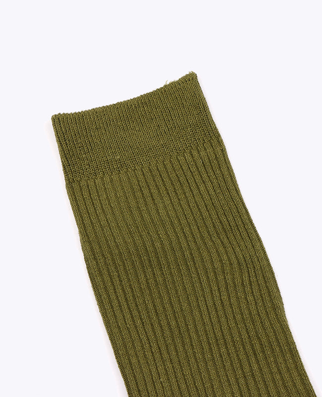 Calcetines Hombre Verde n°4 en Algodón «Maurice»