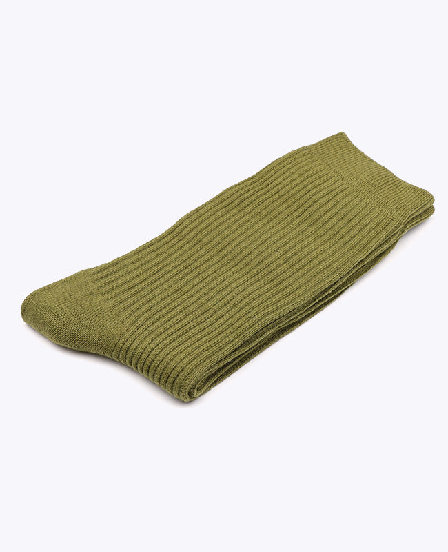 Calcetines Hombre Verde n°4 en Algodón «Maurice»